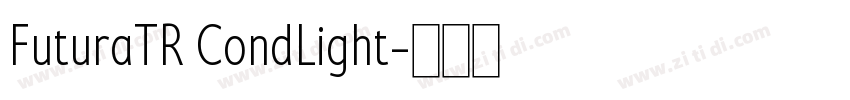 FuturaTR CondLight字体转换